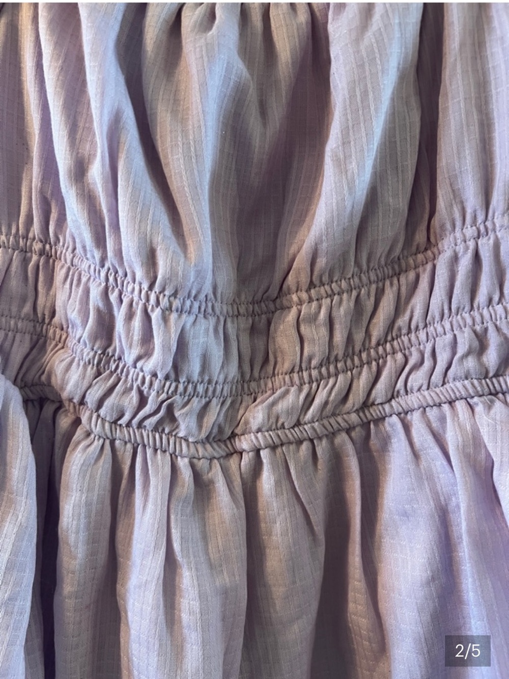 NWT S Altar'd State Lavender Puff-Sleeve Mini Dress - Picture 6 of 6